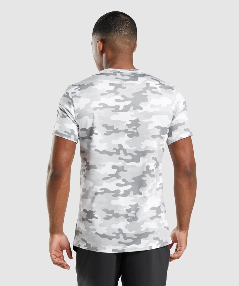 Men's Gymshark Arrival T-Shirts Camo | NZ 6IXKCA